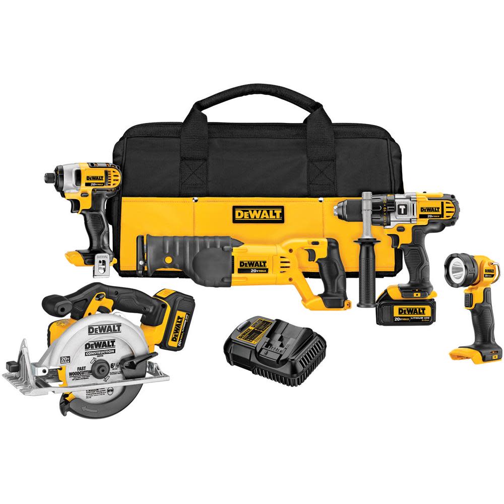 

DEWALT 20V MAX PREMIUM 5-TOOL COMBO KIT
