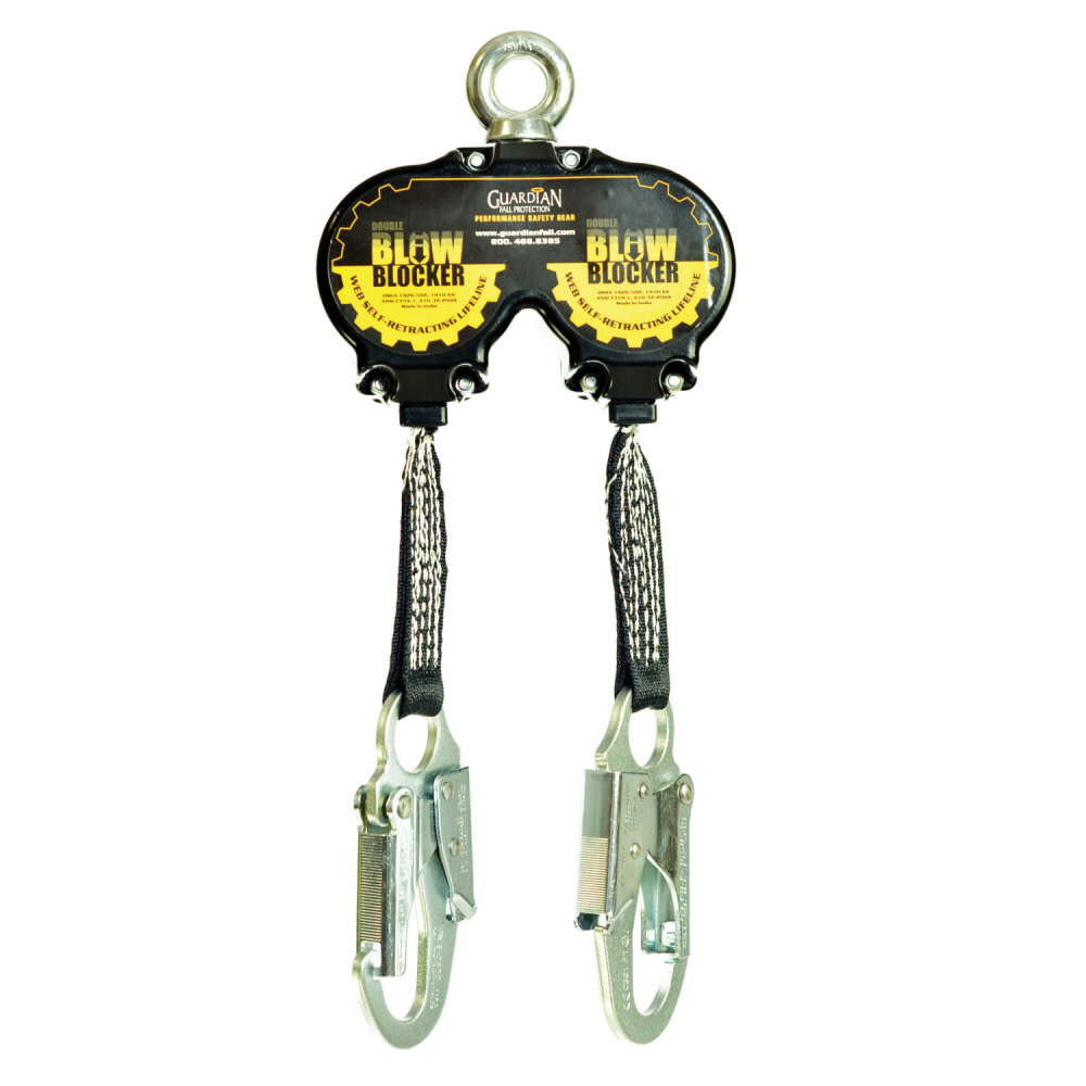 

Guardian Fall Protection 6 Ft. Double Blow Blocker Retractable with High Strength Rebar Hook