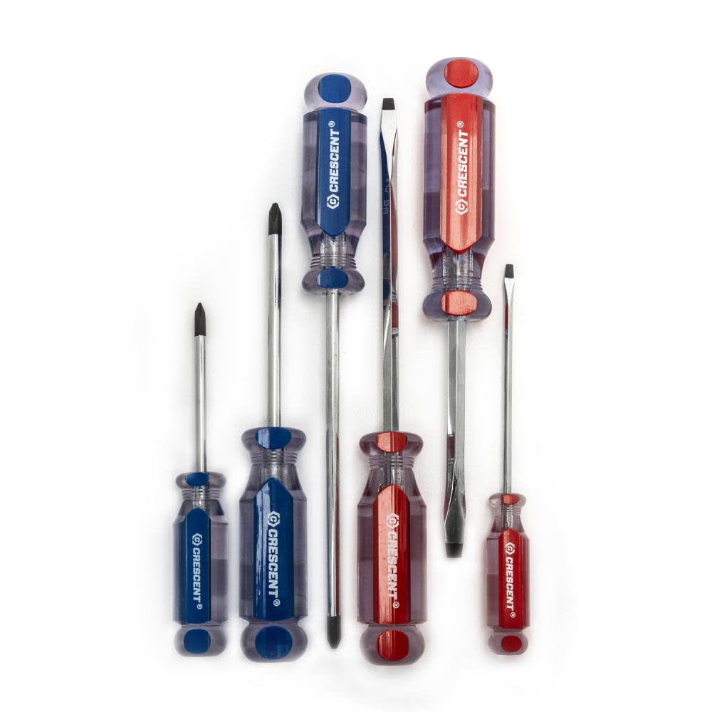 

Crescent 6 Pc Phillips Slotted Acetate Screwdriver Set