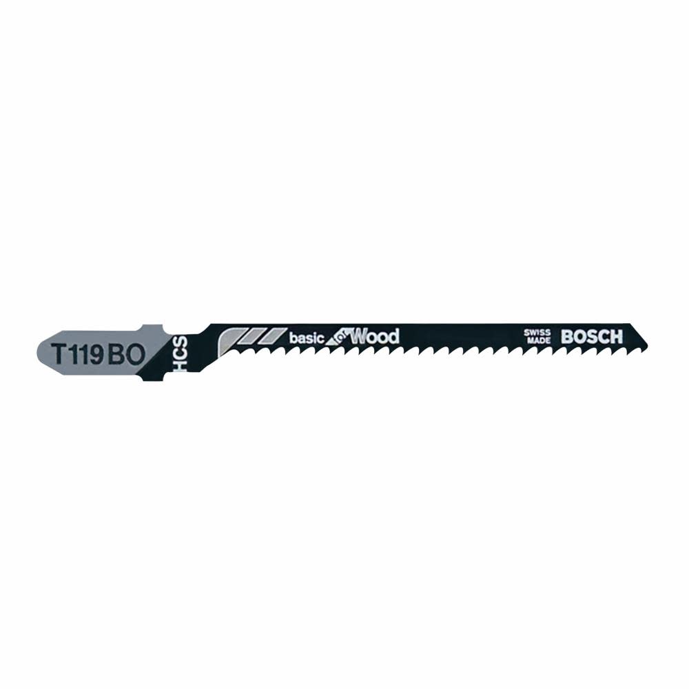 

Bosch 5 pc. 3-1/4 In. 12 TPI Basic for Wood T-Shank Jig Saw Blades