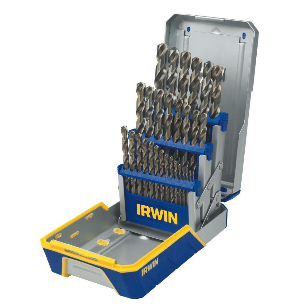 29pc Cobalt Alloy Steel Industrial Drill Bit Set - 3018002 - By Brand  sku 3018002