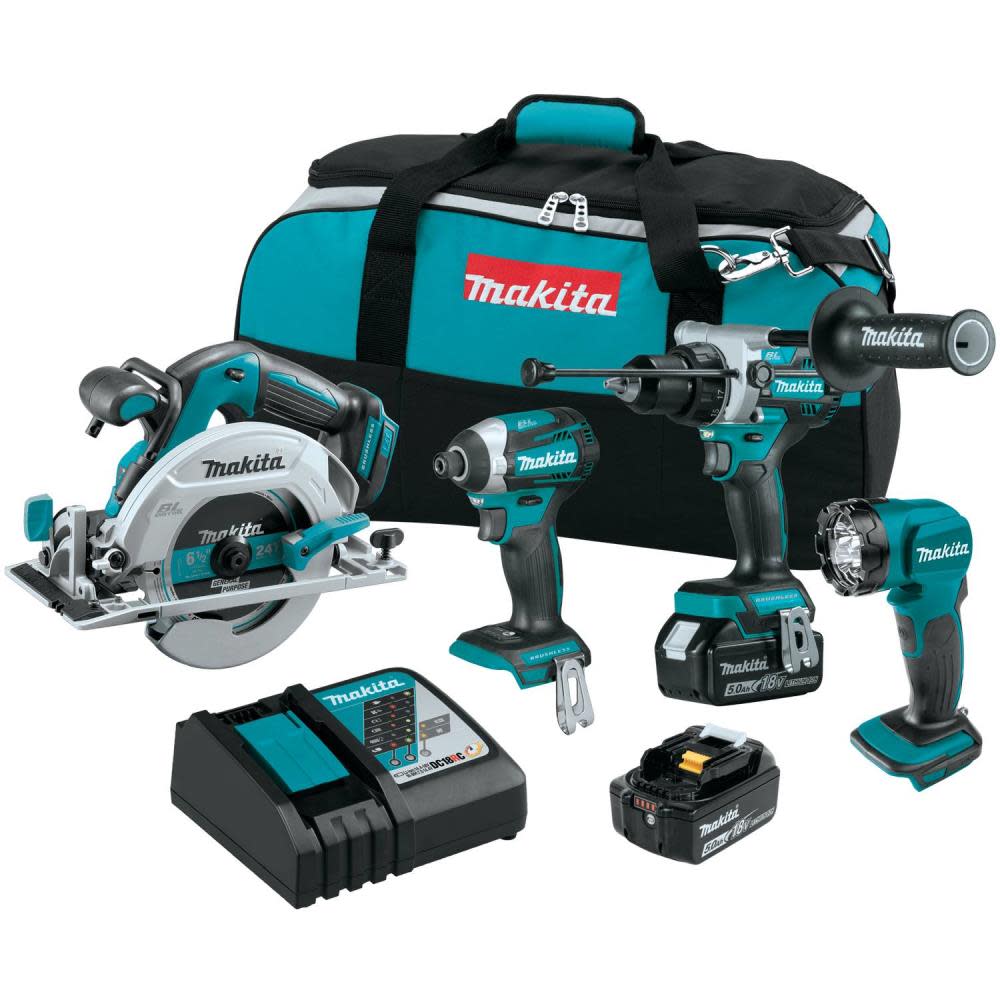 Makita 18V LXT Lithium Ion Brushless Cordless Combo Kit 4pc