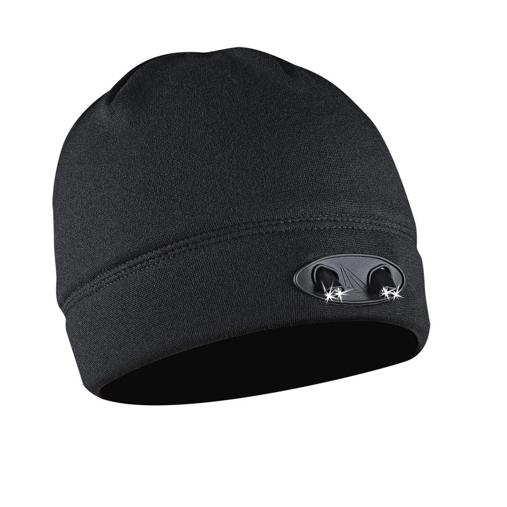 Black Powercap 35 55 Fleece Led Lighted Beanie Cubwb 4553 From Panther Vision Acme Tools
