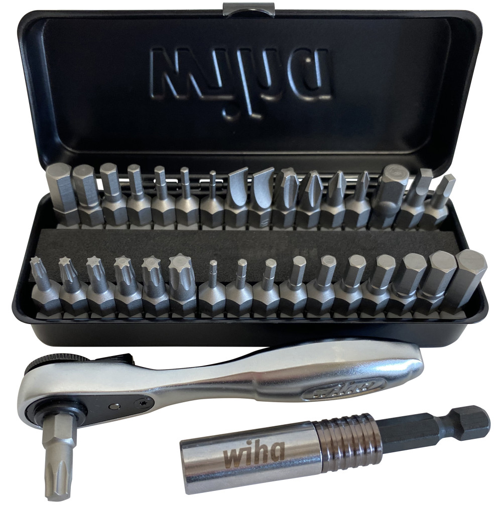 Wiha 1/4inch Revs Ratchet and Bit Set 35pc 74996 - Acme Tools