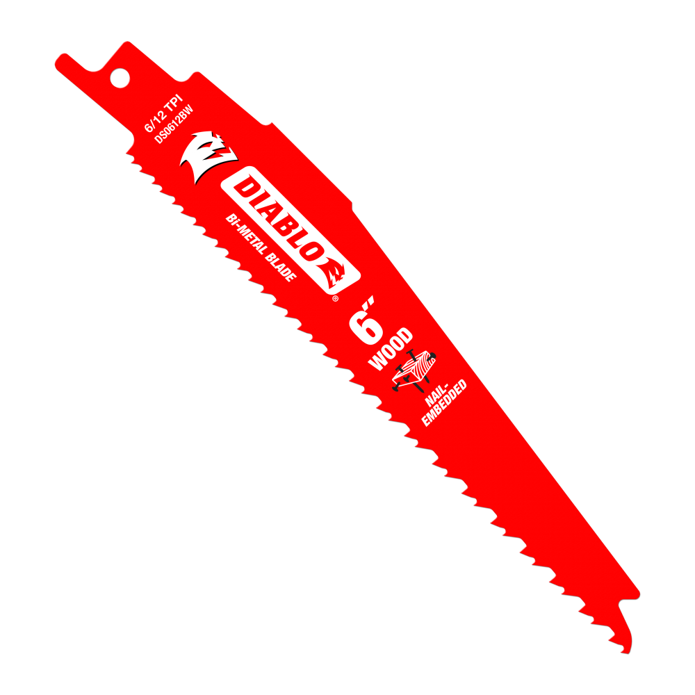 

Diablo 6" Bi Metal Reciprocating Blade for Nail Embedded Wood 15pk