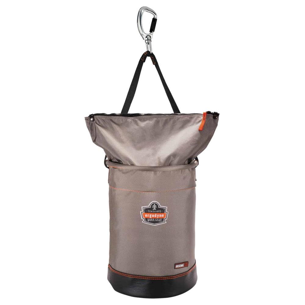 

Ergodyne Hoist Bucket with Swiveling Carabiner Large Gray