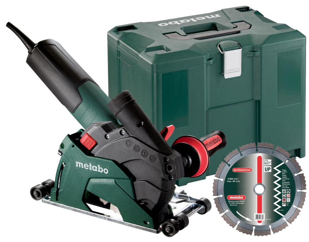 Metabo 5" 12A Corded Masonry Cutting Tool with 5" HP Diamond Wheel and