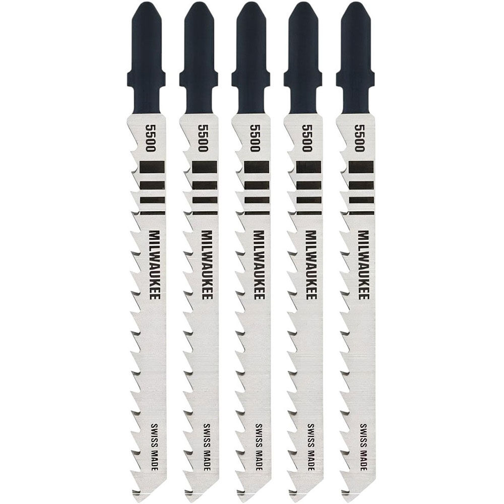 Milwaukee 4 in. 6 TPI High-Carbon Steel Jig Saw Blade 5PK