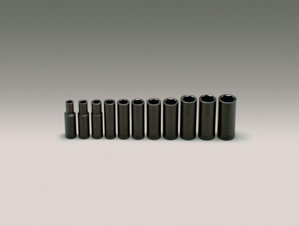 

Wright Tool 1/2 In. Dr. 11 pc. Deep Impact Socket Set 3/8 In. to 1 In.