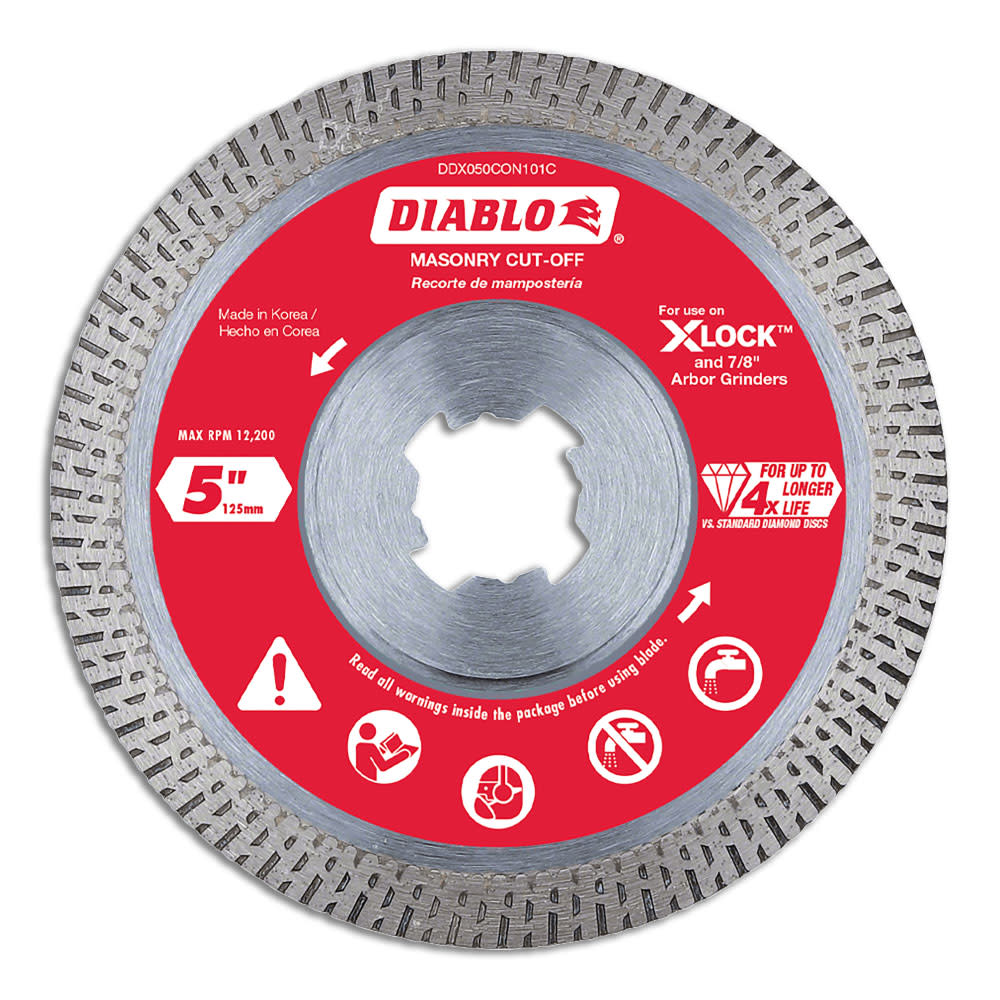 

Diablo Tools 5 in. Diamond Continuous Masonry Cut-Off with X-LOCK arbor