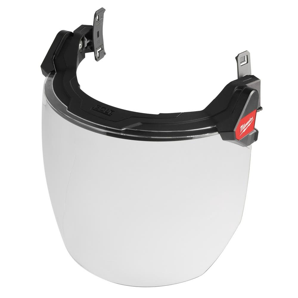Milwaukee BOLT Full Face Shield Clear Dual Coat Lens Compatible with Safety Helmets & Hard Hats