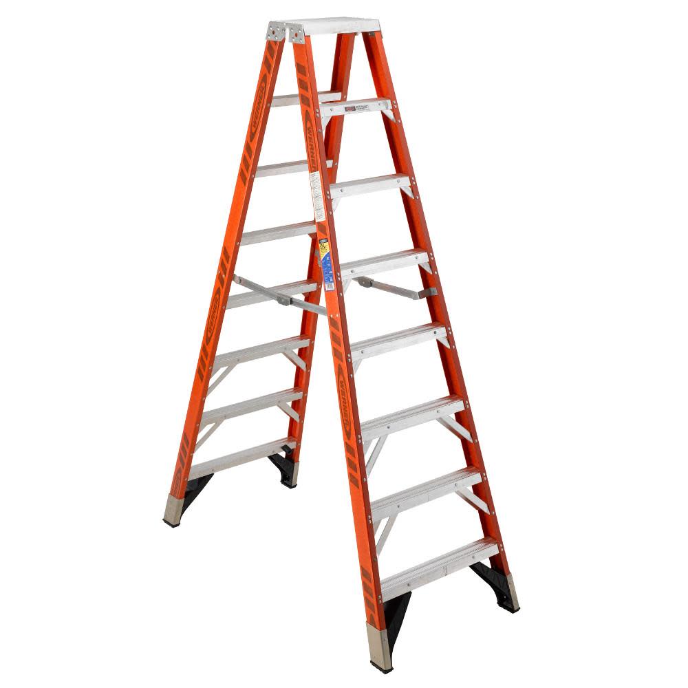 

Werner 8 Ft. Type IAA Fiberglass Twin Ladder