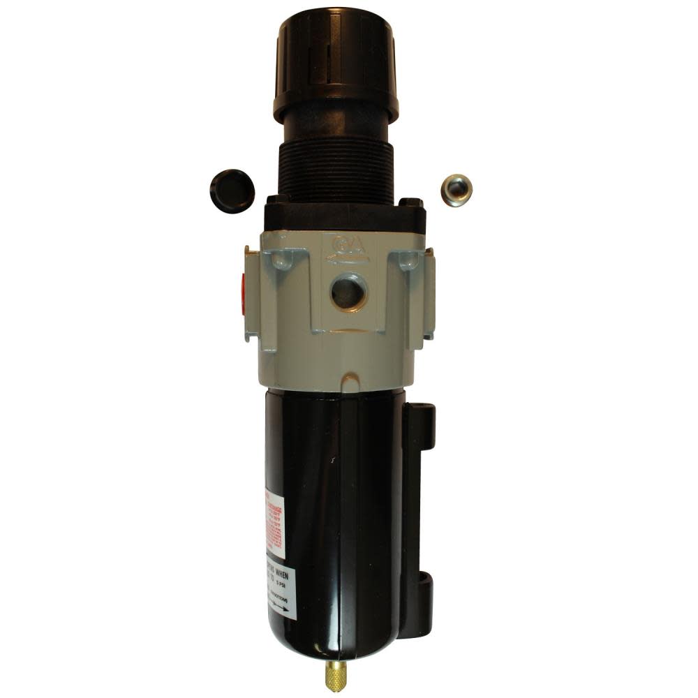 

Milton Piggyback Filter Regulator 1/4 In. NPT Metal Bowl
