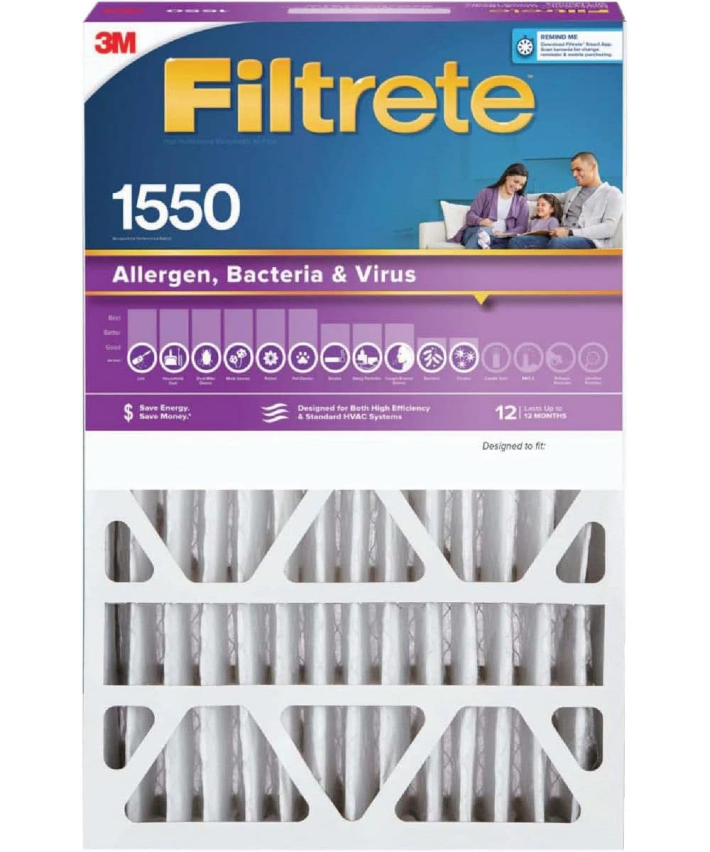 3M Filtrete 20 x 25 x 5-Inch MERV 12 Furnace Air Filter
