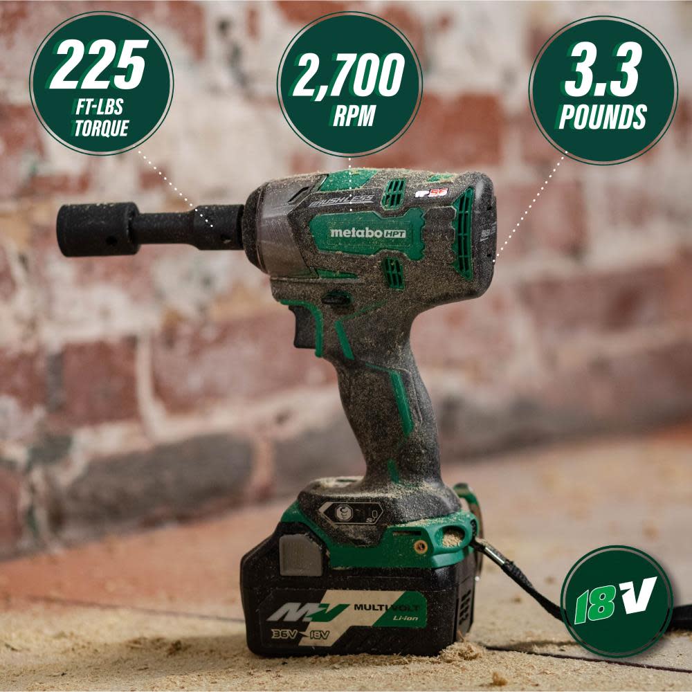 Metabo hpt wr18dbdl2q4m 18v brushless impact wrench sale