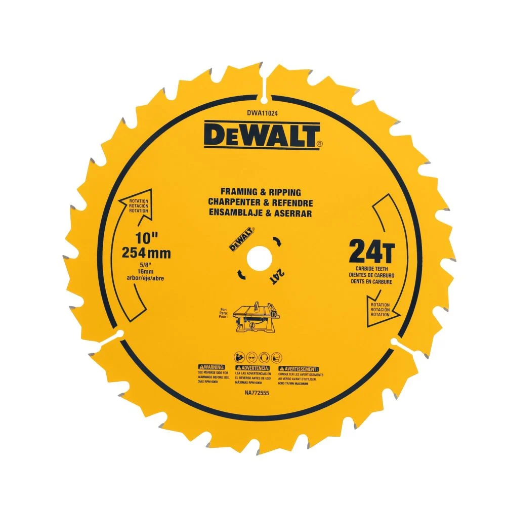 DEWALT Circular Saw Blade 10in 24T image number null