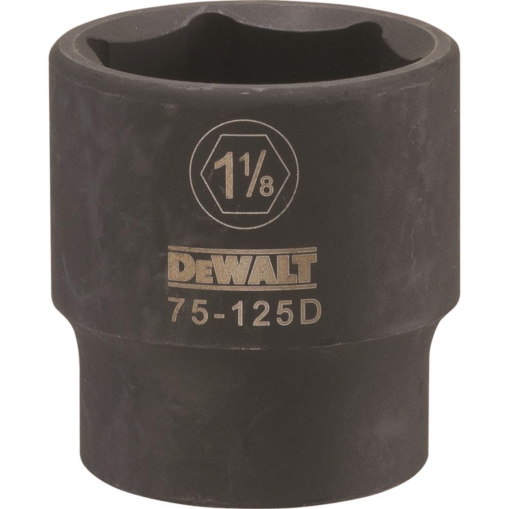 

DEWALT 1/2 Drive X 1-1/8 6PT Standard Impact Socket