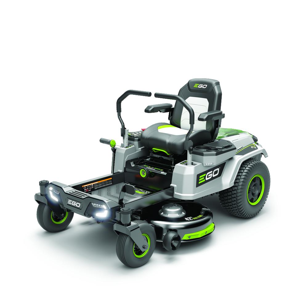 Electric zero clearance turn lawn mower