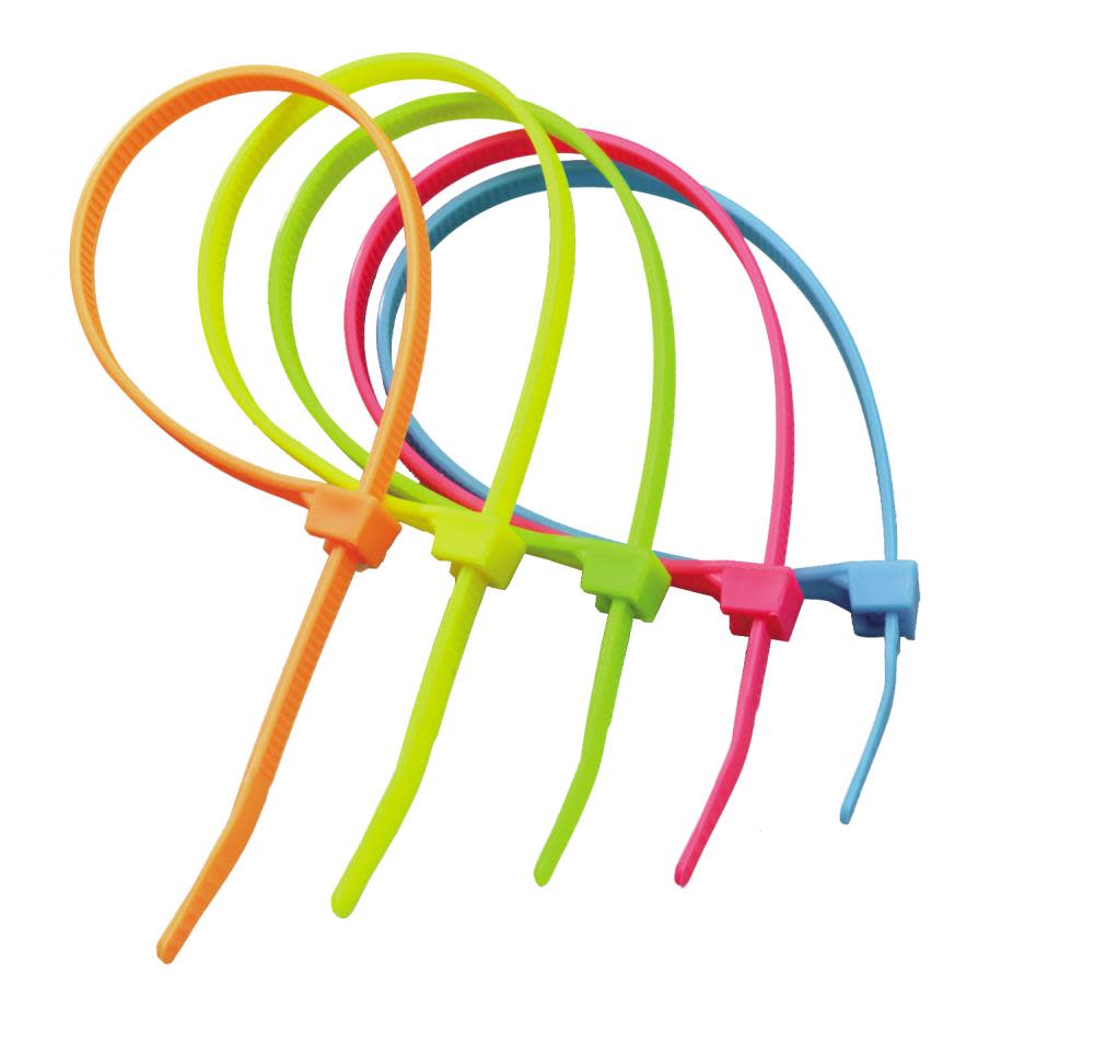 

Gardner Bender 8 In. Cable Tie Assorted Fluorescent Colors