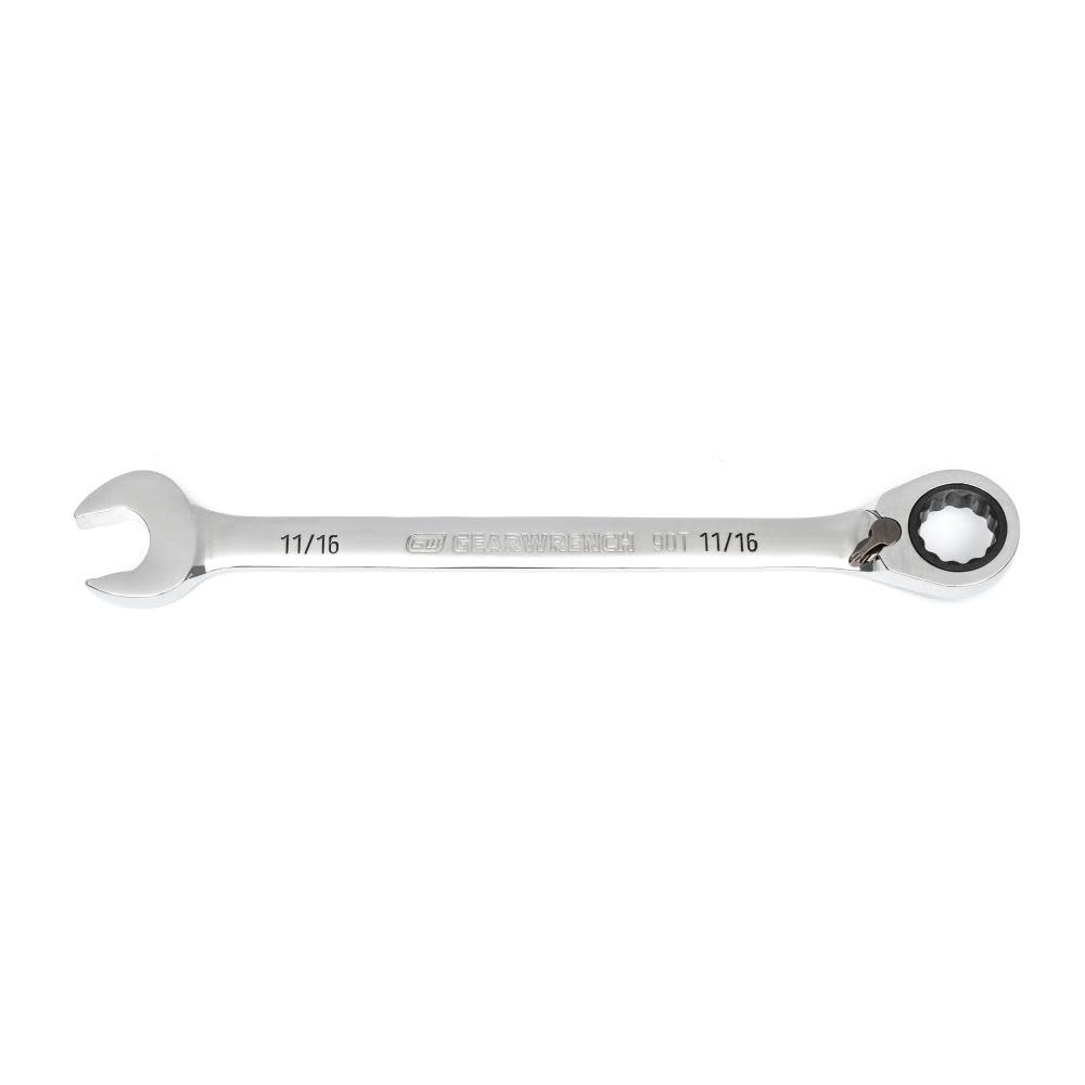 

GEARWRENCH 11/16" Ratcheting Wrench 90 Tooth 12 Point Reversible