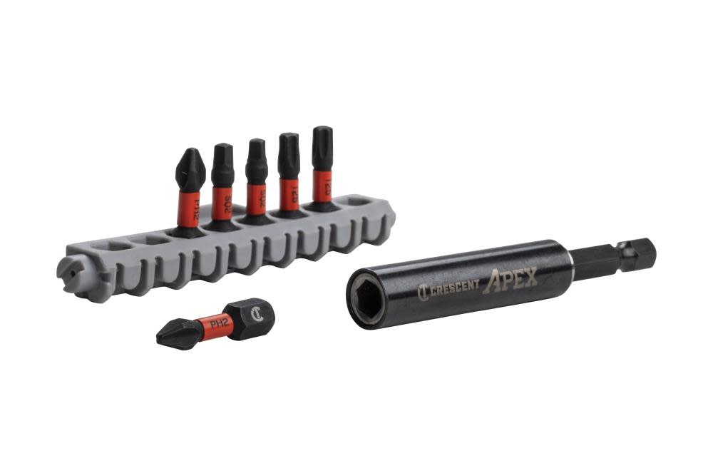 Crescent APEX 7 Pc Vortex Bit and Finder Sleeve Set