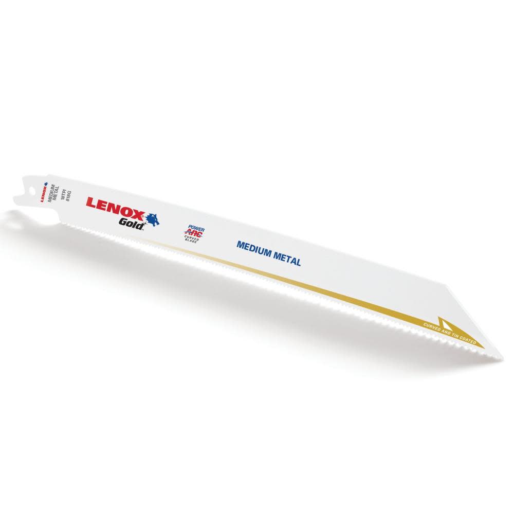 

Lenox GOLD RECIP Blade B818GR 8X3/4X035X18 25pk