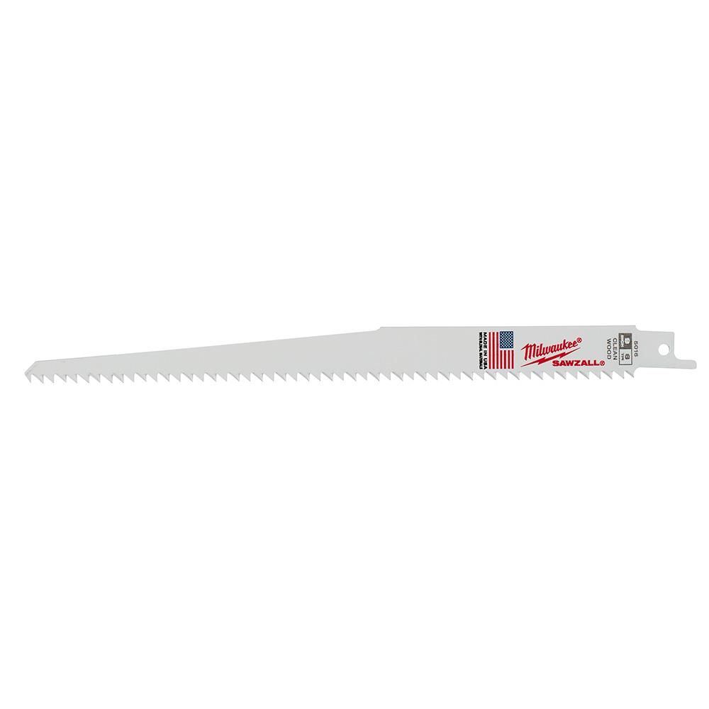 Milwaukee 9 in. 6 TPI Fleam Ground SAWZALL Blades 5PK