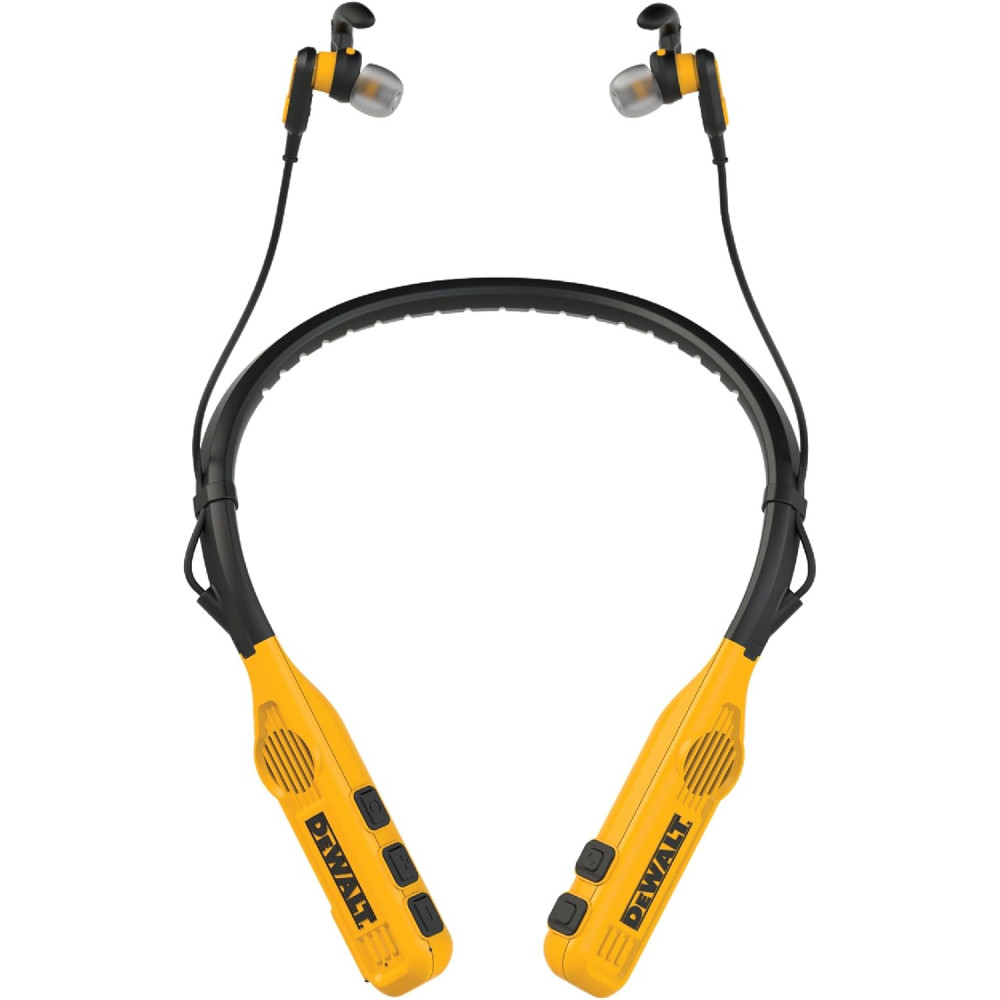 DEWALT Jobsite Pro Max 2-in-1 Bluetooth Headphone with Built-In