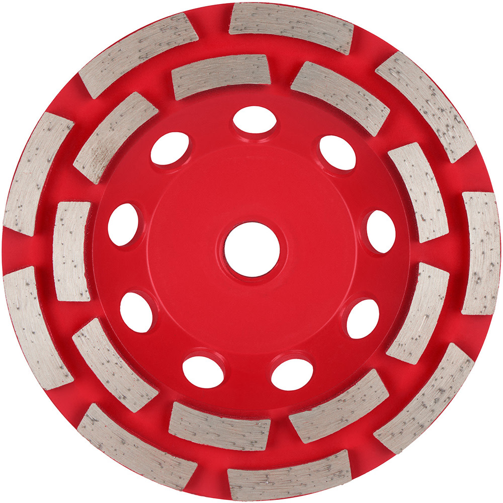 Milwaukee DIAMOND MAX 5 Inch Double Row Segmented Rim Diamond Cup Wheel for Concrete Grinding