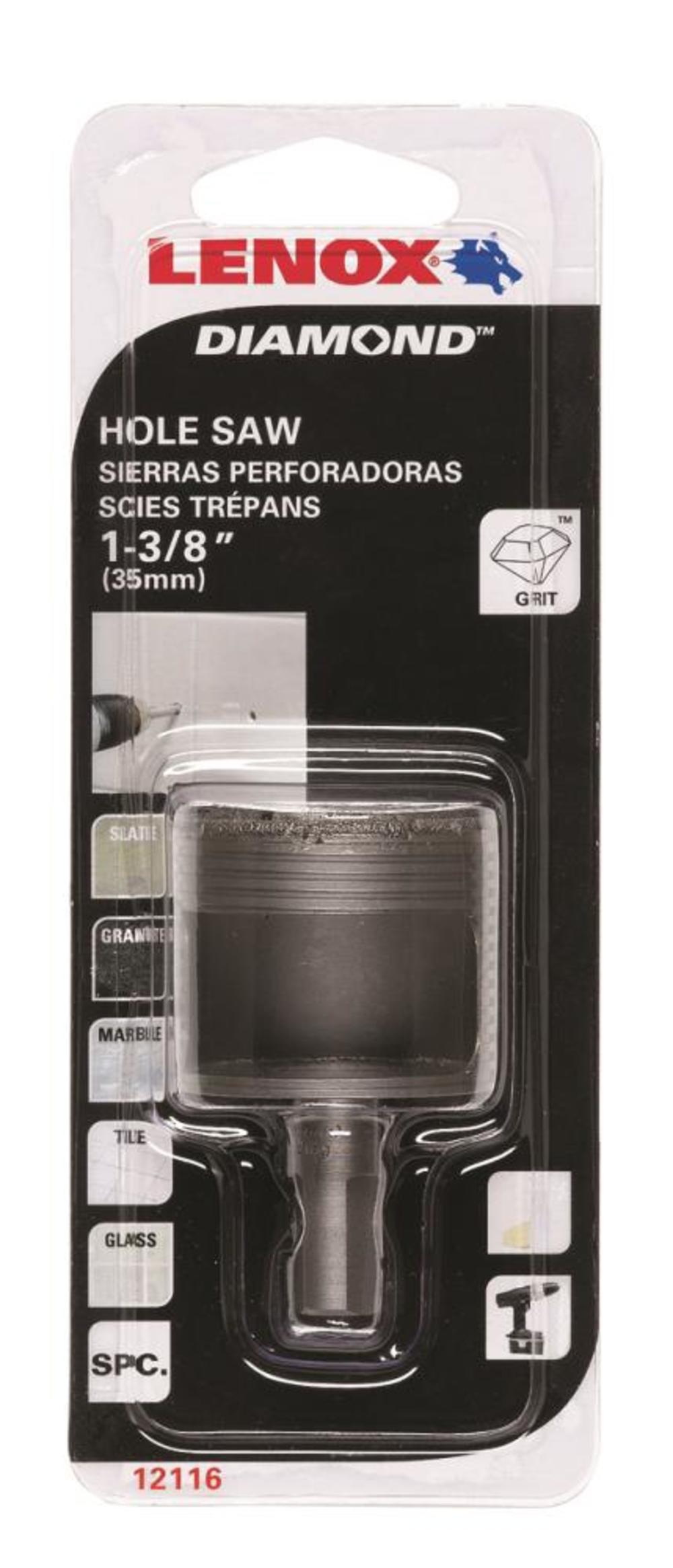 

Lenox 1-3/8 In. Diamond Drill/Hole Saw