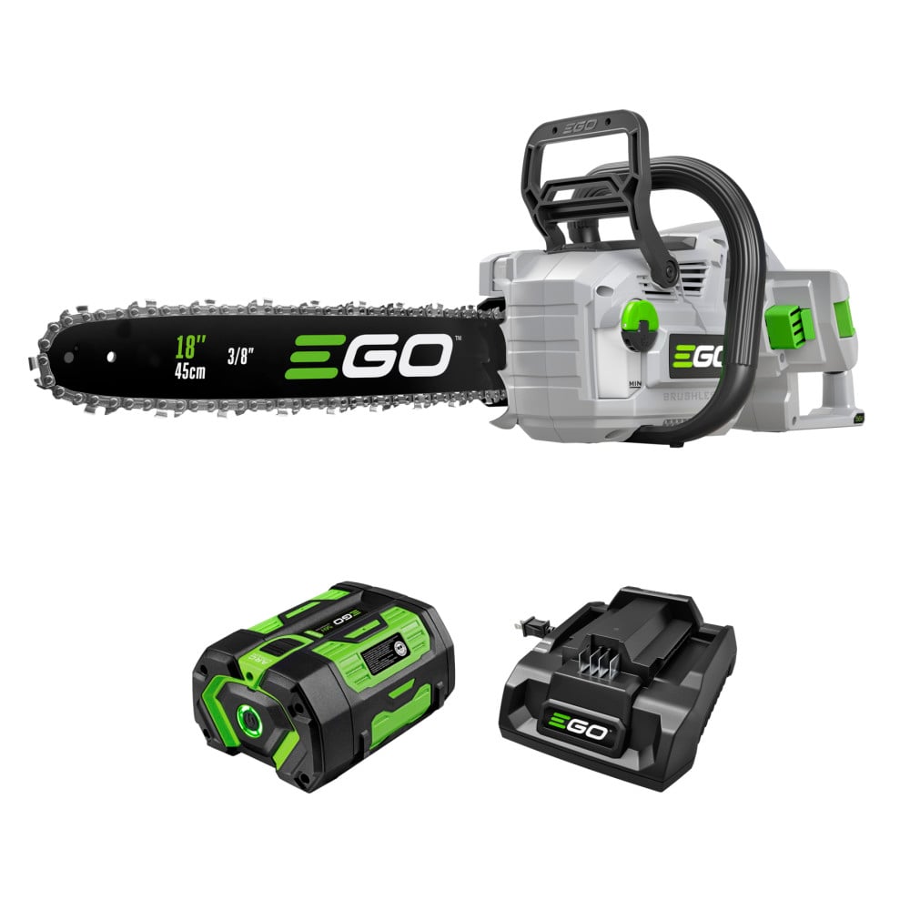 EGO POWER+ 18 Inch Chain Saw Kit with 6 Ah Battery and 320W