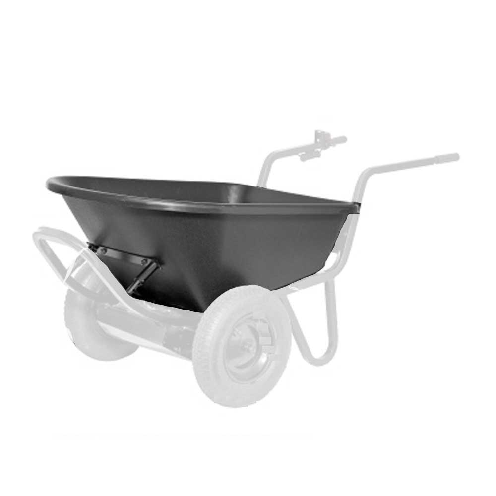 

ProPAW 6 Cu FT Wheelbarrow Tray Black Poly