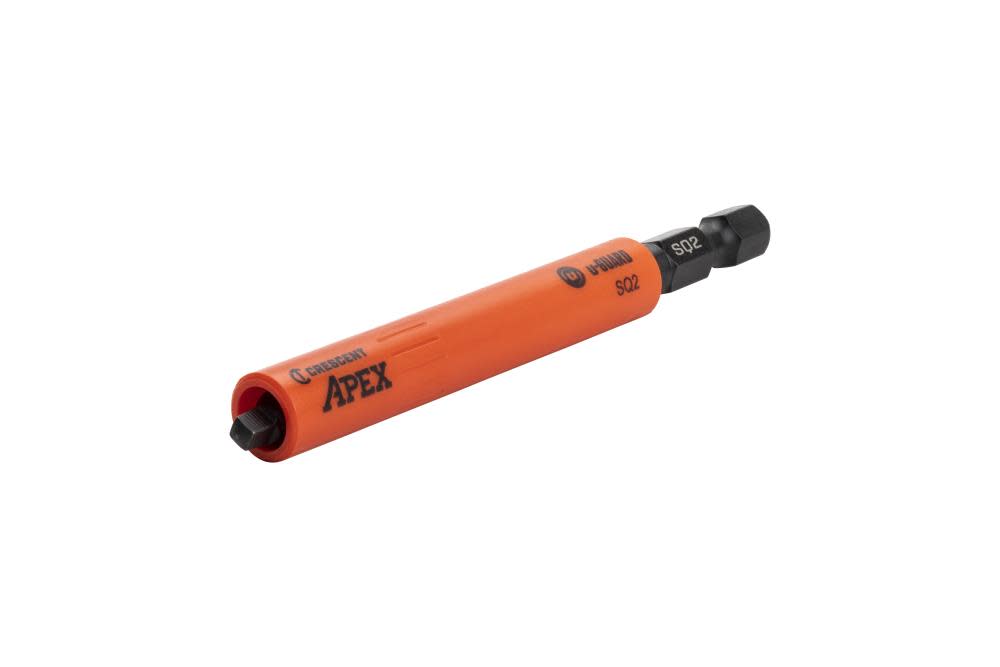 Details about   Crescent Apex-CAUGB3BSQ2 #2 Square u-GUARD Covered Impact Power Bit 2 Pack ... 