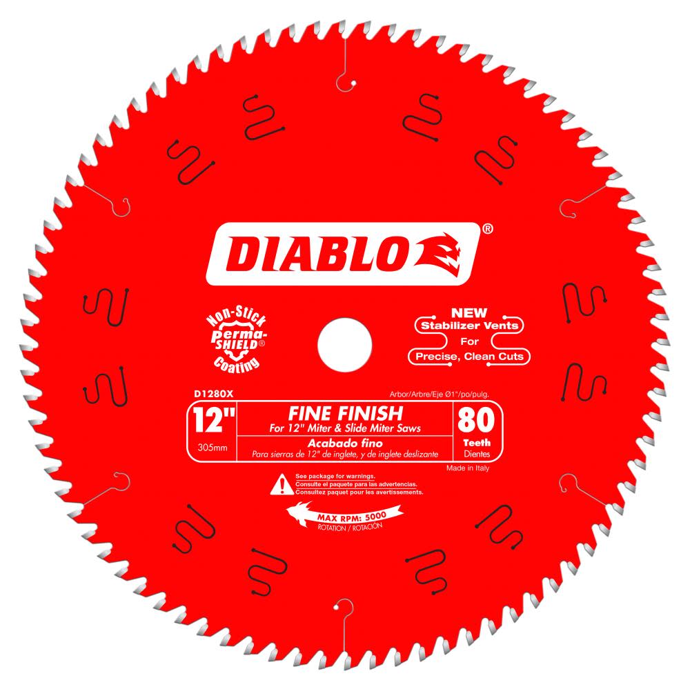 Diablo Tools 12 Inch x 80 Tooth Fine Finish Saw Blade