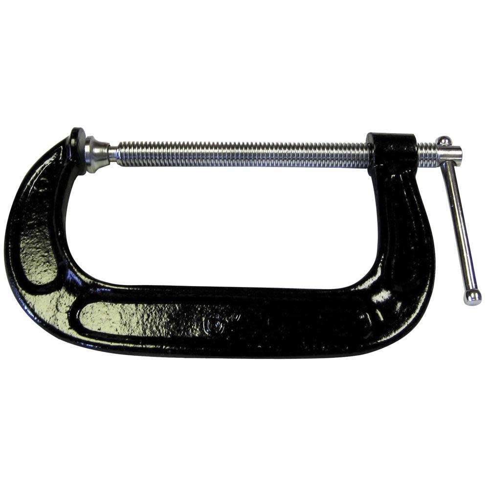 

Bessey Malleable cast C-clamp 6 in. opening 3-1/2 in. throat - 1200 lb load limit