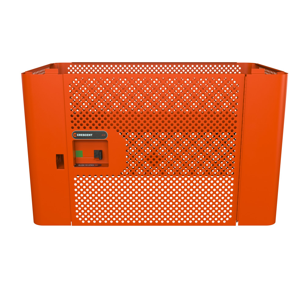 Lockable Security Rail Crescent RAILWORKS Mesh Security Panel Single Door Lockable Storage ...