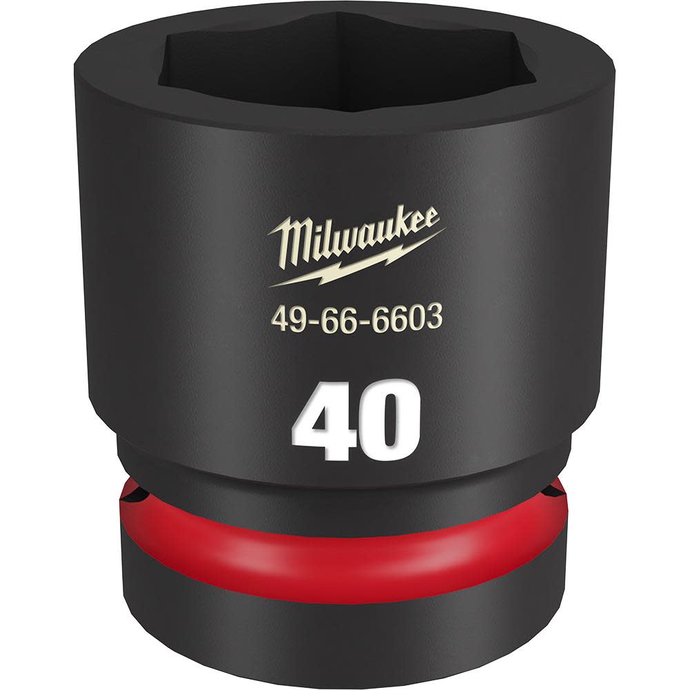 

Milwaukee Impact Socket 1" Drive 40mm Standard 6 Point