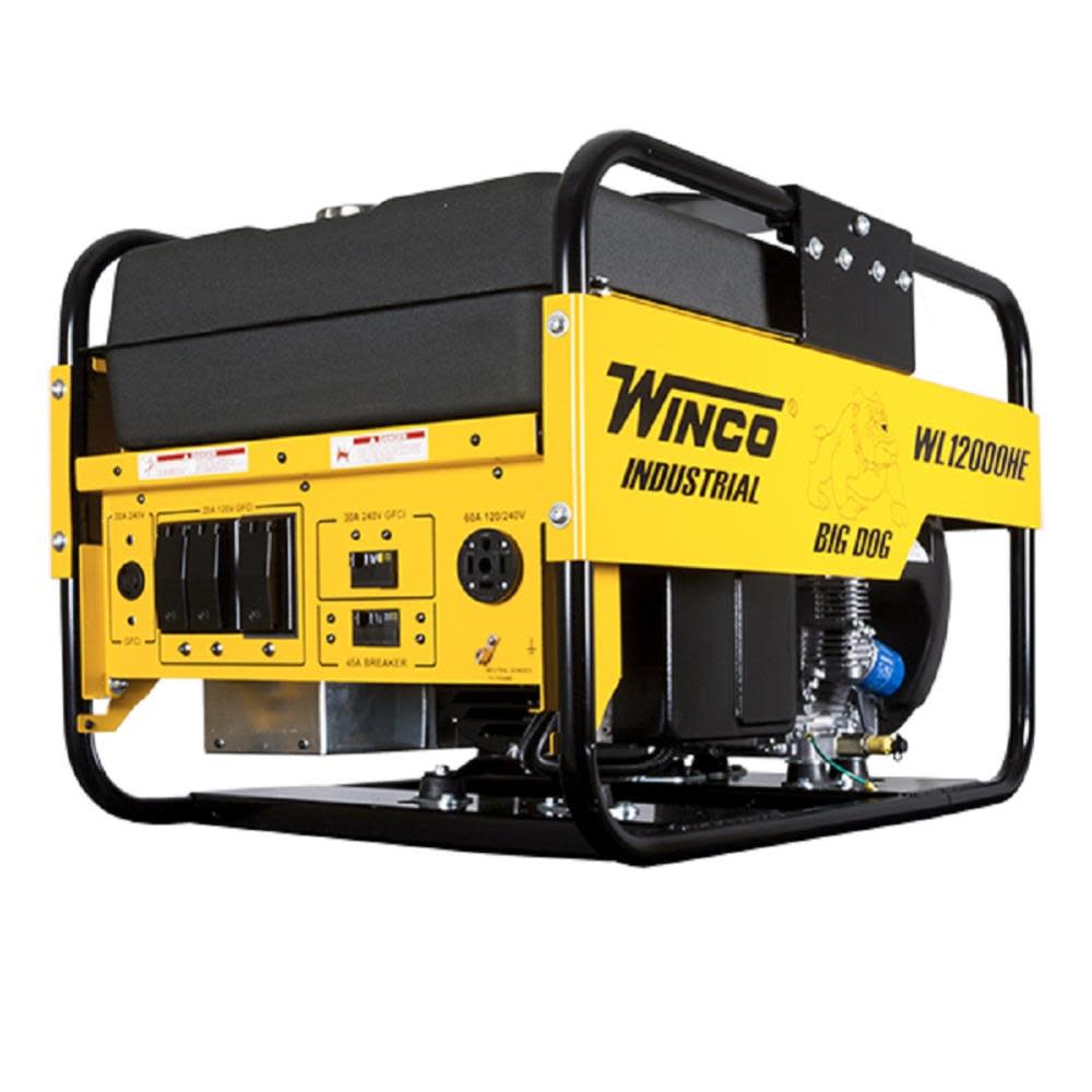 

Winco 12kW 120/240V 1Ph Industrial Portable Generator