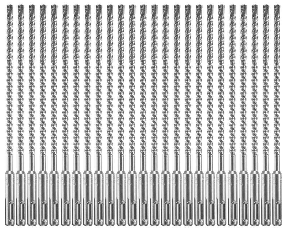 

Bosch 25 pc. 1/4 In. x 6 In. x 8-1/2 In. SDS-plus Bulldog Xtreme Carbide Rotary Hammer Drill Bits