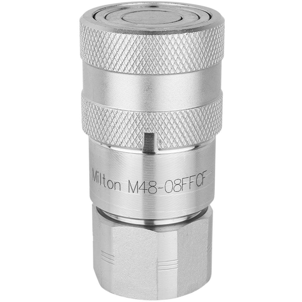 

Milton 1/2" NPTF Hydraulic Flush Face Coupler Coupler Half