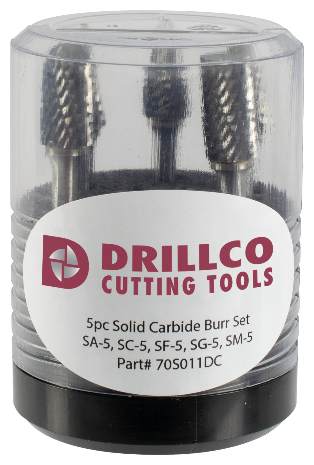 Drillco Carbide Burr Set, 5 Pieces 70S011DC Acme Tools