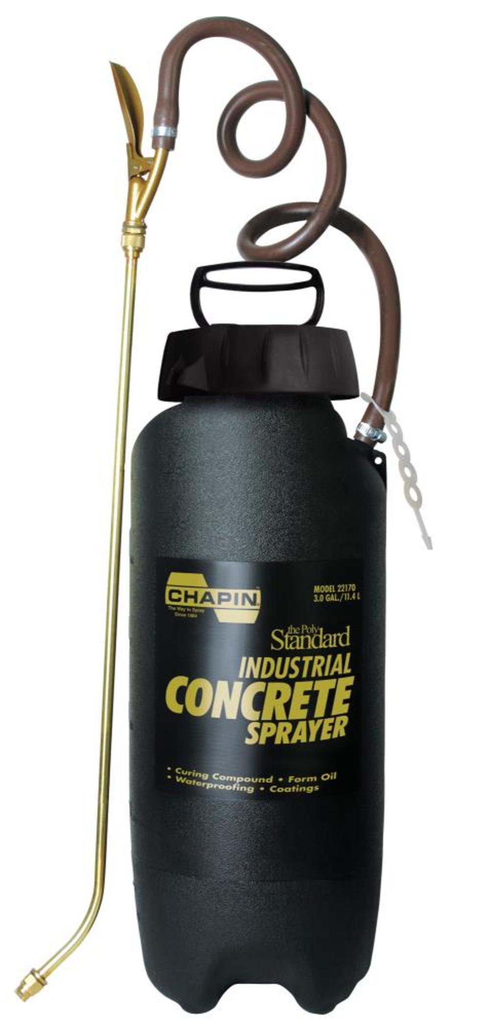 

Chapin Mfg 3 Gallon Industrial Concrete Sprayer for Curing Compounds Form Oils Waterproofing and Coatings