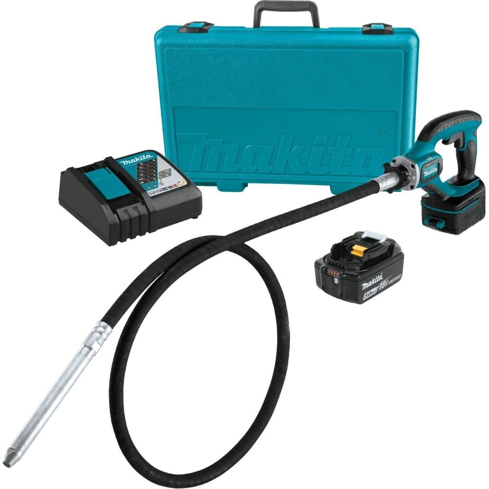 View Makita 18V LXT Lithium-Ion Cordless 8 Ft. Concrete Vibrator Kit (5.0Ah)