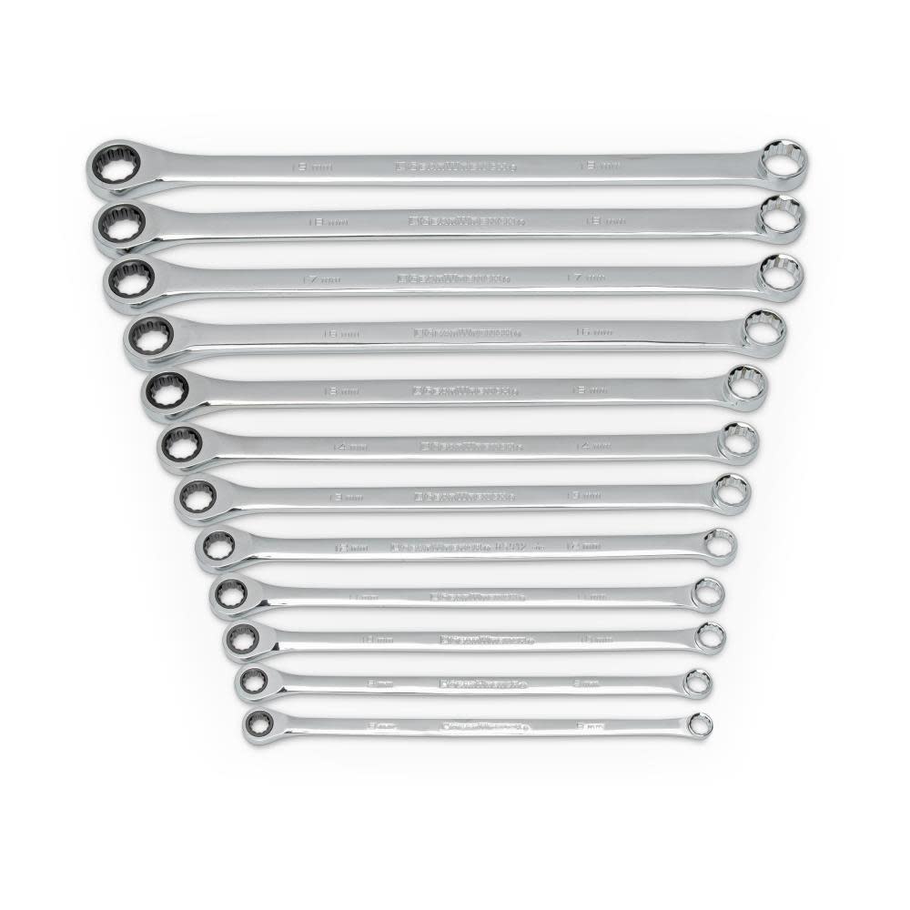 

GEARWRENCH Double Box Ratcheting Wrench Set 12 Piece XL GearBox Metric