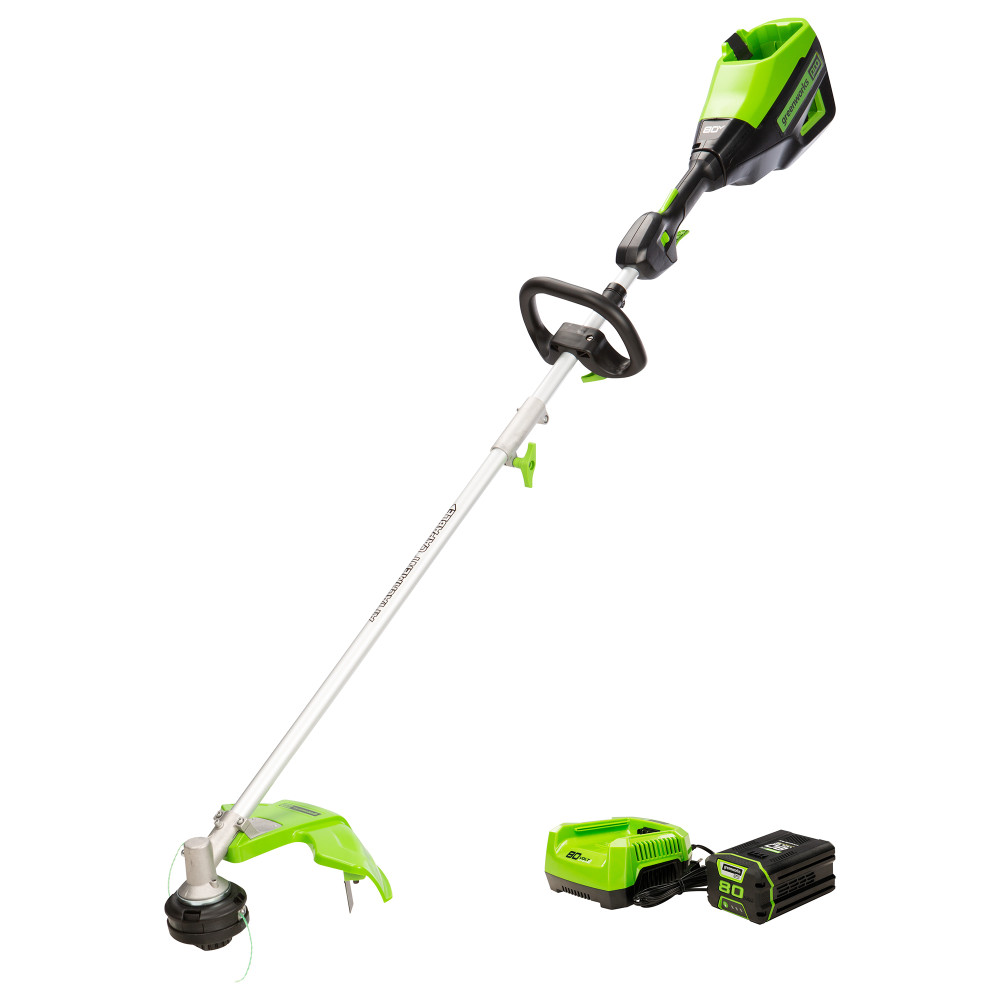 Greenworks 80V Attachment Capable 16in String Trimmer Kit 2123802