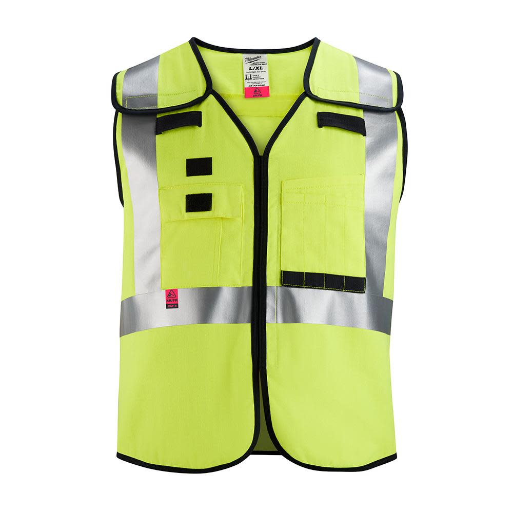

Milwaukee High Vis Safety Vest Yellow Class 2 Breakaway AR/FR Cat 1 L/XL