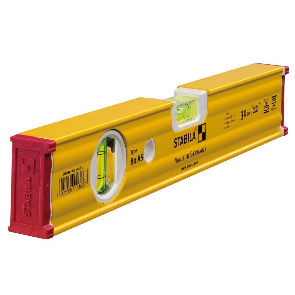 12 Inch Type 80 AS Spirit Level Tool - STABILA - 29012S - By Brand  sku 29012S
