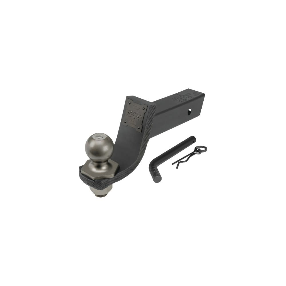 Hitch Drop Rise CURT 45112 Class III 2-Inch Receiver - 10-Inch Drop, 8-Inch Rise Ball Mount