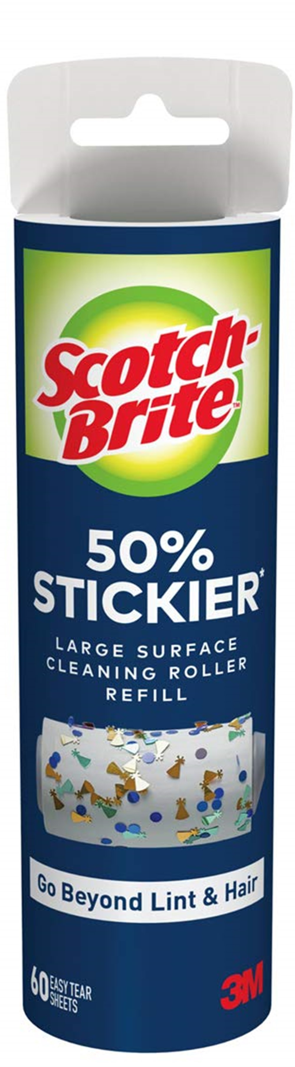 3M Scotch Brite 50% Stickier Large Surface Lint Roller Refill