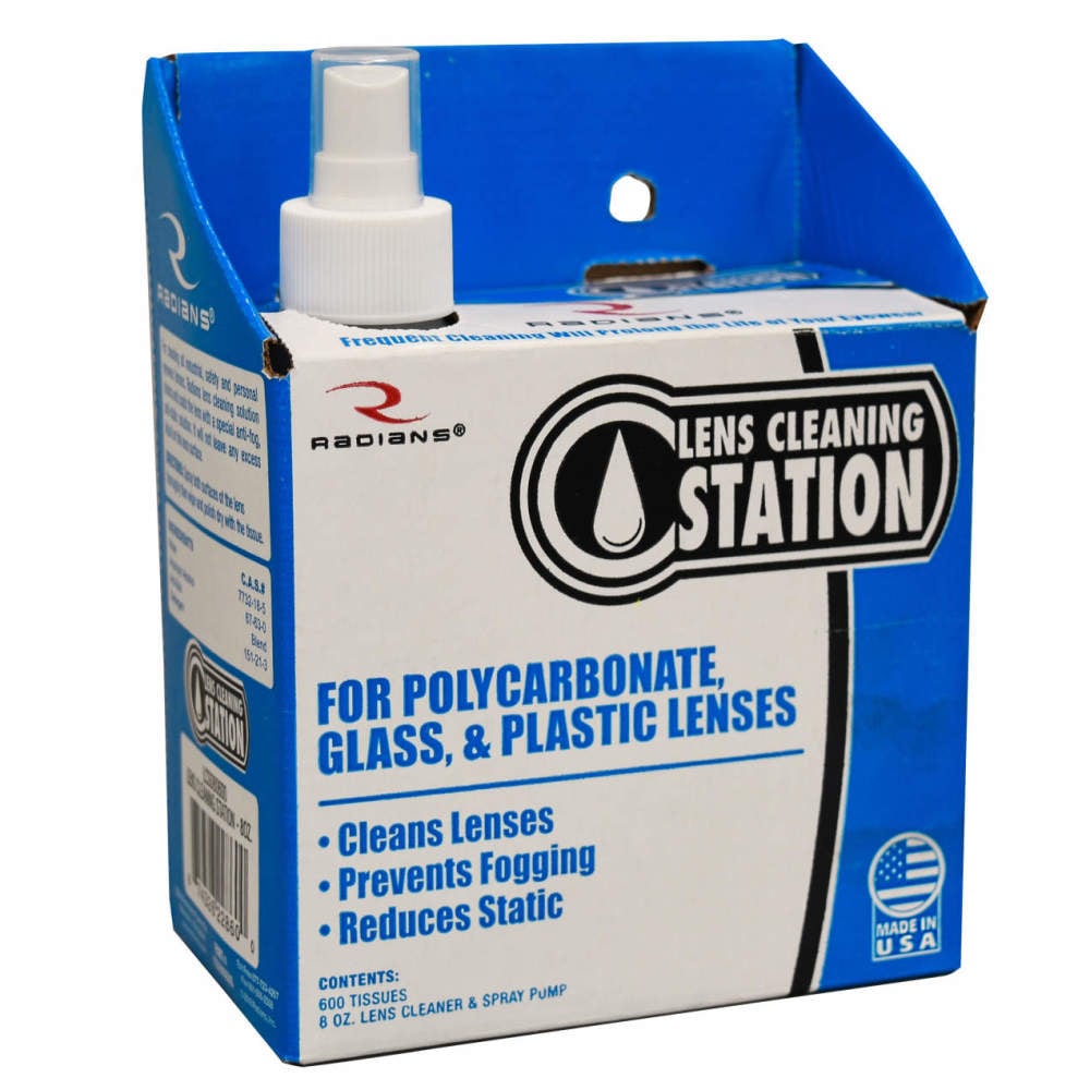 Lcs Clean Radians 8 Oz Clear Lens Cleaning Station with 600 Disposable Lens ...